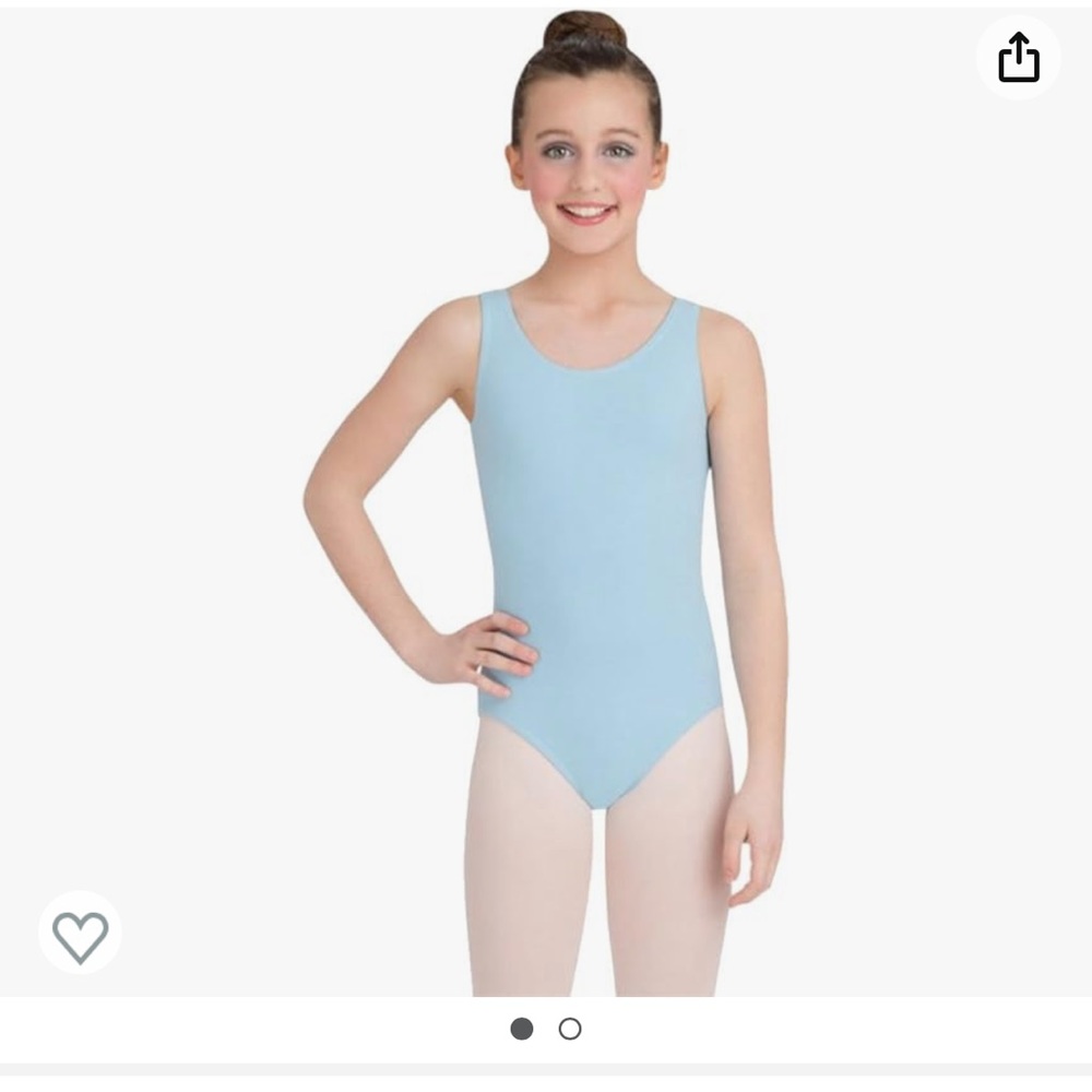Capezio light blue girls leotard